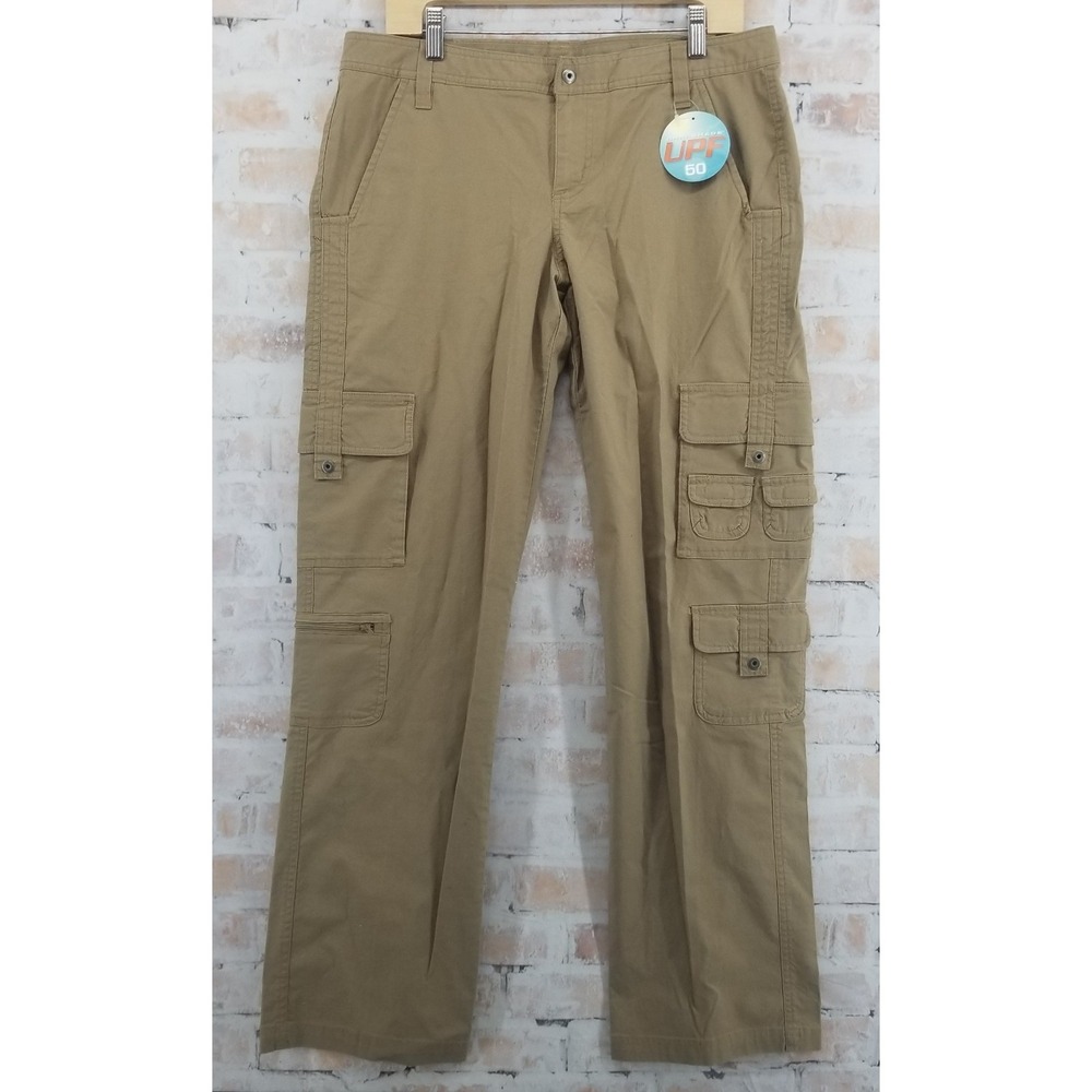 NWOT Columbia Khaki Cargo Pants UPF 50+ Women's Size 10 Hiking Outdoor Utility